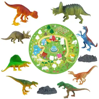 Игрушка-динозавр для детей, реалистичные фигурки динозавров, Мультяшная игрушка для дошкольников, игровой набор 
