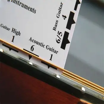 Измерительная шкала для гитары, линейка, двусторонний измерительный прибор для гитарного грифа, Многофункциональные инструменты Luthier для струнных инструментов