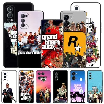 Матовый чехол для телефона OnePlus Nord CE 2 2T N10 5G N100 N20 N200 N300 Ace 11 10 9 R 8 T Pro Grand Theft Auto GTA черный мягкий чехол