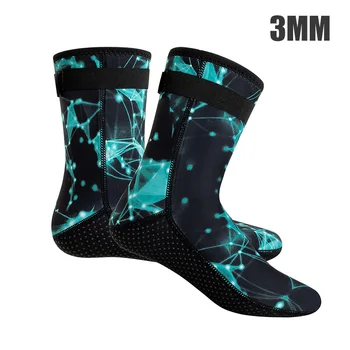 Носки для плавания yAlisi 3 мм со звездным рисунком, носки для подводного плавания, унисекс, зимние теплые противоскользящие спортивные носки для подводного плавания, водные пинетки для подводного плавания