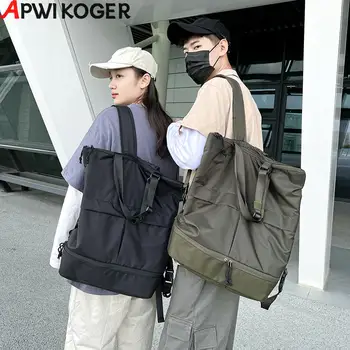 Рюкзак унисекс большой емкости, нейлоновая водонепроницаемая спортивная сумка для женщин и мужчин, повседневная сумка для путешествий, трендовые школьные сумки, сумка для отдыха