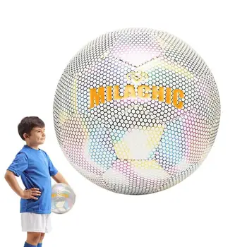 Светящийся футбольный мяч Light Up Football Портативный и многоразовый, светящийся в темноте Футбольный мяч, подарок на День рождения для детей, взрослых, подростков