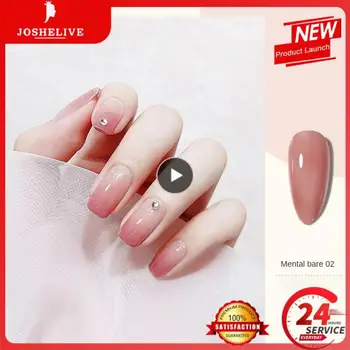 1 ~ 10ШТ Антипригарный гель для наращивания ногтей для рук Прозрачный розовый 5D Моделирование Резьба Цветок Мягкий Акриловый гель для ногтей