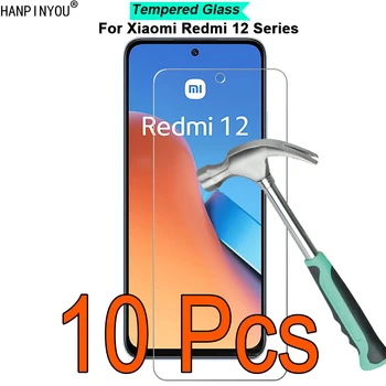 10 шт./лот для Xiaomi Redmi 12 12C 5G 9H 2.5D Защитная пленка из закаленного стекла для экрана