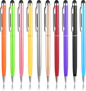 10 шт. Ручки с сенсорным экраном Принадлежности для письма Многоцветная шариковая ручка