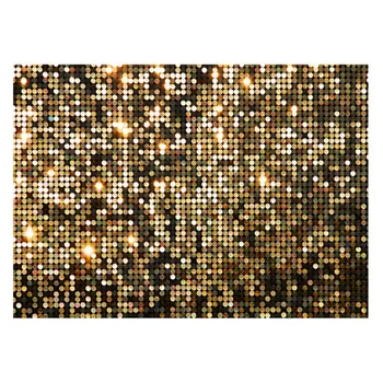 210x150 см Блестящие золотые Декоративные фоны для фотосъемки Детский Душ Баннер для вечеринки по случаю дня рождения Ткани для фотосъемки Простота установки