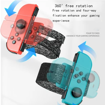 2шт Вращающийся на 360 ° игровой браслет Ремешок для игрового контроллера Nintendo Switch Танцевальный браслет для танцевального браслета NS