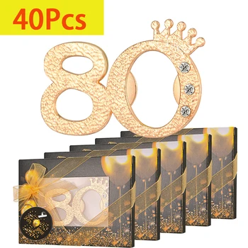 40шт 80 Открывалок для бутылок Для подарков на 80-й день рождения или сувениров на 80-ю годовщину свадьбы