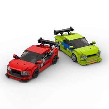 570ШТ MOC Speed Champions Гражданский автомобиль, модель высокопроизводительного автомобиля Строительные блоки Кирпичи DIY Творческая сборка Детские игрушки Подарки