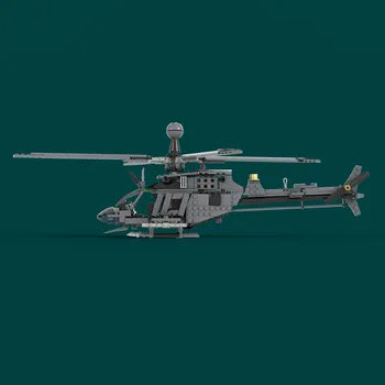 588ШТ WW2 Военный MOC OH-58D Kiowa Warrior модель вертолета DIY творческие идеи высокотехнологичная Детская Игрушка в Подарок Блоки Истребителя