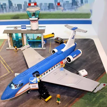 718 шт. пилотируемый пассажирский самолет Строительные блоки кирпичи модель космического челнока Совместимые 60104 игрушки Подарки для детей