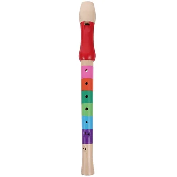 8-луночный деревянный магнитофон для записи сопрано, флейта, играющая на духовых инструментах (случайный цвет)