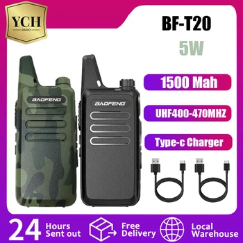 Baofeng BF-T20 5 Вт Портативная Мини-Рация USB Зарядка 1ШТ/2ШТ Двухстороннее Радио Обновление BF-C9 KD-C1 Для Охоты Детская Игрушка