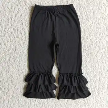 C6-12 Оптовая цена Модные черные трехслойные плавки с камбалой, модные брюки из бутика
