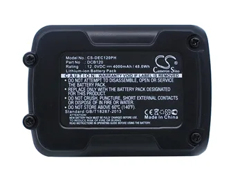 CS 4000 мАч Батарея для DeWalt DCB102 DCB105 DCB107 DCB112 DCB115 DCB118 DCB120 DCB121 DCB123 DCB125 DCB127 DCB180