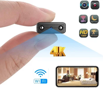 Full HD 4K/1080P Мини-Wifi Камера XD IR-CUT Ночного Видения С Обнаружением Движения Видеокамера Безопасности DV Датчик Пикселей Видеомагнитофон