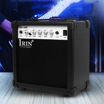 IRIN GA-Мини-электрический усилитель Guita мощностью 20 Вт, 5 настроек, Портативный гитарный усилитель, динамик с трехполосным управлением эквалайзером, Гитарные партии