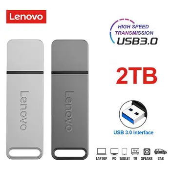 Lenovo 2 ТБ Usb Флэш-накопители Высокоскоростная Флешка Металлический Usb 3,0 1 ТБ Флеш-Накопитель Портативный Memoria Usb Флэш-Диск Для Передачи Данных