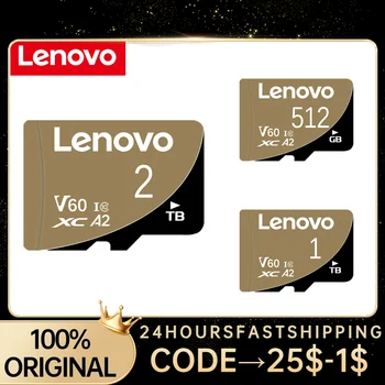 Lenovo 2TB TF Card 1TB 512GB 256GB SD/TF Флэш-Карта Памяти V30 High Speed Cameracartão De Memória Для Камеры телефона