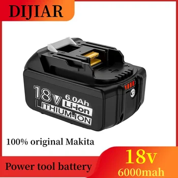Makita-литий-ионный аккумулятор aste avec LED, BL1860B, BL1860, BL1850, 18 В, 6,0 Ач, 100% оригинал, outil électrique