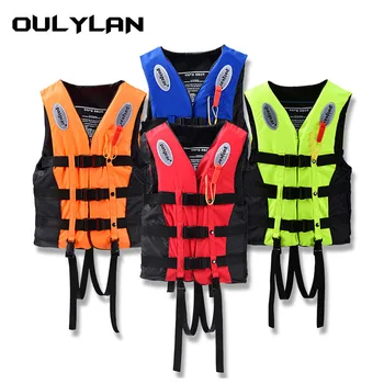 Oulylan Катание на лодках, лыжах, вождение Универсальный жилет для плавания на открытом воздухе, костюм для выживания, спасательный жилет из полиэстера для взрослых и детей S -XXXL