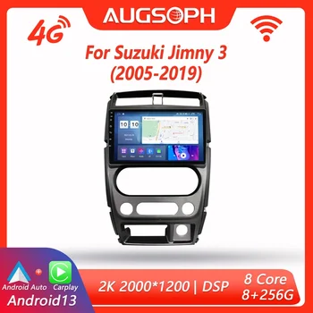 Автомагнитола Android 13 для Suzuki Jimny 3 2005-2019, 9-дюймовый мультимедийный плеер с 4G WiFi Carplay и 2Din