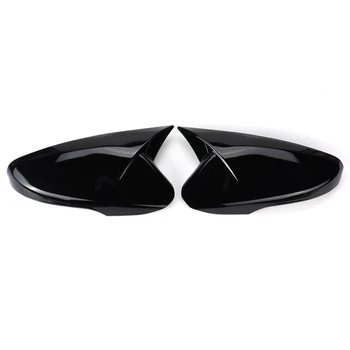 Автомобиль M Style Глянцевый черный Чехол зеркала заднего вида, Накладка на раму, крышки боковых зеркал для Hyundai Veloster 2012-2017