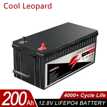 Аккумуляторная батарея LiFePO4 емкостью 12 В 200 Ач для замены большей части резервного источника питания, автономное хранилище энергии, сменная батарея для дома на колесах