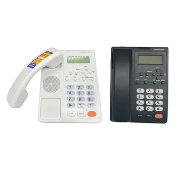 Английский телефон для домашних офисов Проводной стационарный с функцией отключения звука / повторного набора / вспышки 16 Выбираемых типов звонка