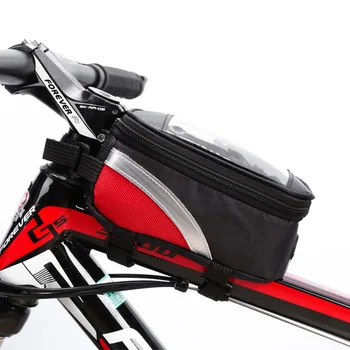 Велосипедная сумка Велосипедная трубка для головы велосипеда, руль, сумка для мобильного телефона, держатель чехла, сумки для крепления экрана для телефона, чехол с сенсорным экраном