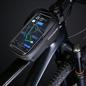 Велосипедная сумка с сенсорным экраном, чехол для телефона, светозащитный барьер, водонепроницаемая сумка для передней рамы велосипеда, жесткий чехол, аксессуары для велоспорта