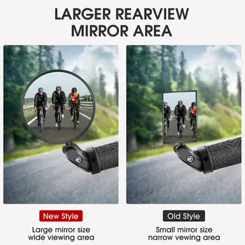 Велосипедное зеркало заднего вида WEST BIKING, регулируемое на 360 градусов, отражатель заднего вида, 18-25 мм, зеркала на руле для MTB велосипеда