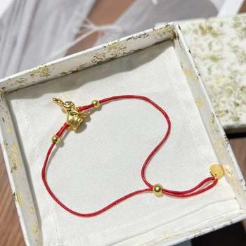 Винтажные браслеты с кроликом популярного бренда, роскошные ювелирные изделия для женщин, модный дизайнерский браслет, высококачественная Красная веревка, женская ручная веревка