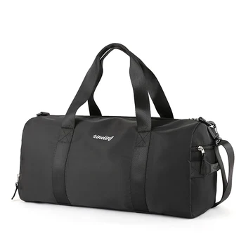 Вместительный багаж, водонепроницаемые сумки через плечо, модная повседневная дорожная сумка с отделением для обуви, мокрый карман для короткой поездки