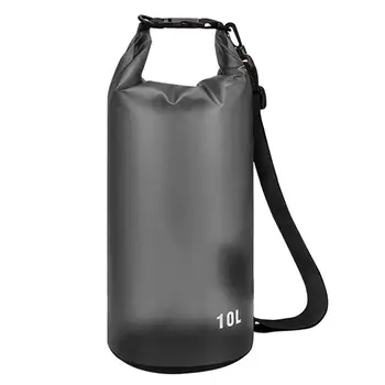 Водонепроницаемая сухая сумка объемом 10 л, легкая сухая сумка для хранения с регулируемым съемным плечевым ремнем для путешествий и плавания