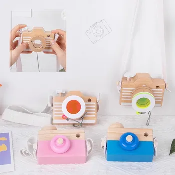 Деревянная имитационная камера, Детский Калейдоскоп, игрушка-головоломка, креативная кукла-реквизит для дома, детские красочные игрушки Cemera