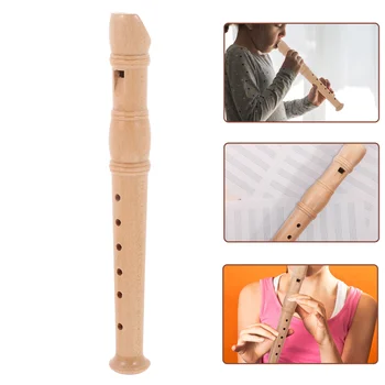 Деревянный детский кларнет, профессиональный 6-луночный кларнет, детские игрушки, регистратор инструментов, регистратор сопрано