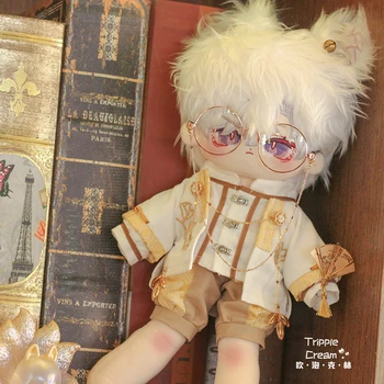 Для 30-сантиметровой плюшевой куклы Gentleman Китайская Республика Hanfu Костюм для очков Комплект одежды для косплея реквизит одежды