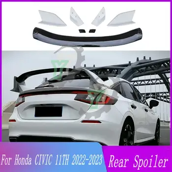 Для Honda Civic Хэтчбек 11-го Поколения TR Style 2022 2023 Высококачественный ABS Пластик, Спойлер Заднего Багажника, Отделка Заднего Крыла