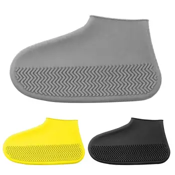 Дождевик для обуви, силиконовые водонепроницаемые бахилы, чехлы S / M / L, резиновые непромокаемые сапоги, Уличные аксессуары для обуви