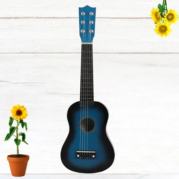 Дюймовая Классическая Акустическая Гитара Деревянная Детская Гитара Музыкальное Пробуждение от 3 лет Синий