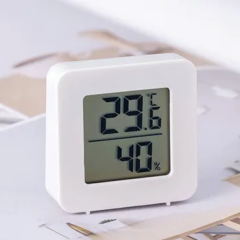 ЖК-цифровой термометр Гигрометр Электронный измеритель температуры и влажности в помещении Датчик Метеостанция для дома