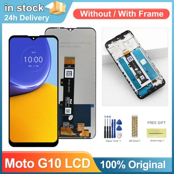 Замена экрана дисплея Moto G10, для Motorola Moto G10 XT2127-2 ЖК-дисплей, цифровой сенсорный экран с рамкой, детали для сборки
