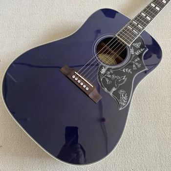 Изготовленная на заказ в Китае, 41-дюймовая акустическая гитара, накладка из розового дерева, бесплатная доставка