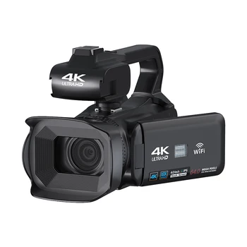 Камера видеомагнитофона 4K 64-Мегапиксельная видеокамера с поворотным сенсорным экраном 4,0 дюйма Профессиональная цифровая камера