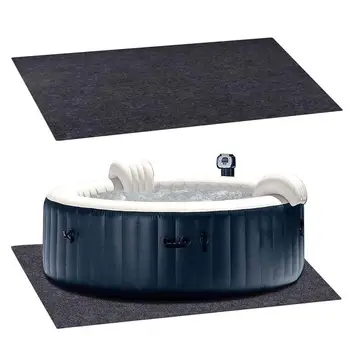 Коврик для джакузи Большая Надземная защитная накладка 74 х 72 дюйма Водонепроницаемая подушка для домашнего инвентаря для защиты бассейна с гидромассажной ванной на открытом воздухе