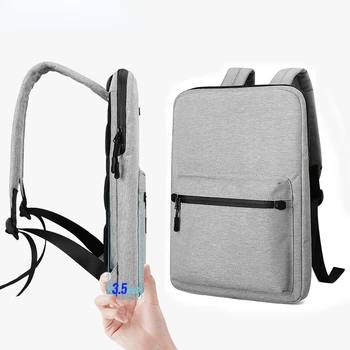 Компьютерная ультратонкая сумка, тонкая для спины, 14 сумок, водонепроницаемый Мужской рюкзак для ноутбука, новый мужской 15,6 Рабочий Многофункциональный ноутбук, женский