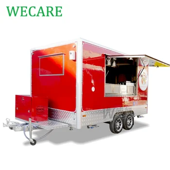 Концессионный стенд WECARE Прицеп для мороженого, Передвижной кофейный грузовик, Полностью оборудованный ресторан