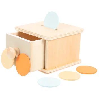 Коробка для монет, деревянные пазлы, детская игрушка, развивающая для малышей