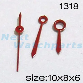 Красный набор часовых стрелок для Miyota 2015 Механизм длиной 10 мм / 8 мм / 6 мм № 1318
